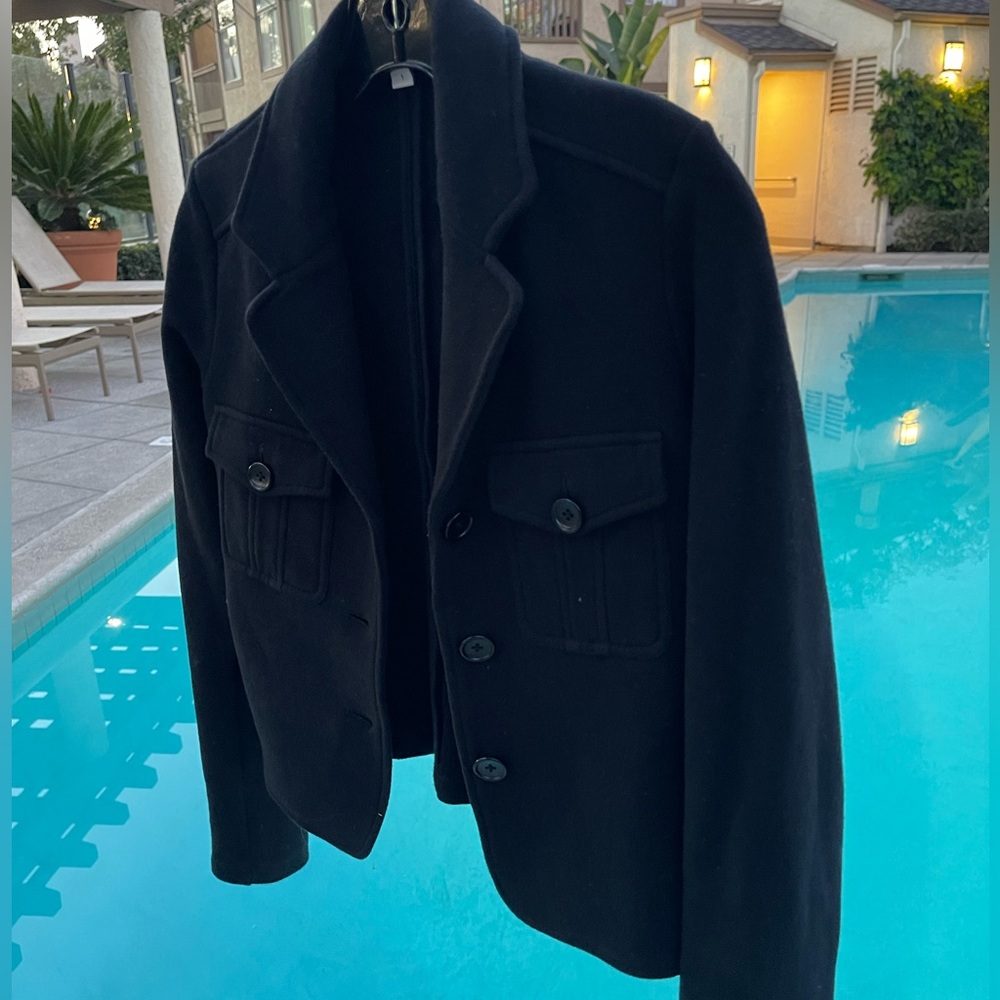 James Perse cotton blazer black size 1